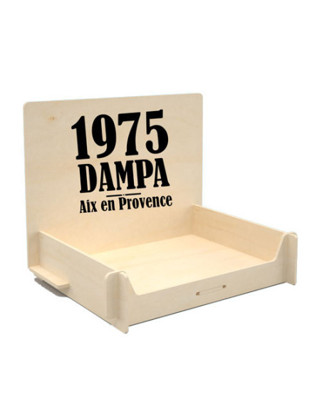 Wooden display for soaps and cosmetics