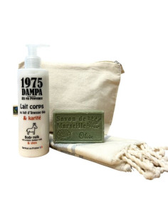 Cofanetto cura del corpo idratante – Latte corpo, sapone di Marsiglia