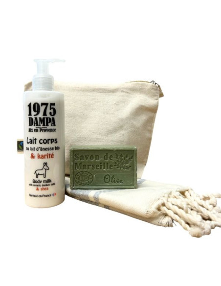 Cofanetto cura del corpo idratante – Latte corpo, sapone di Marsiglia