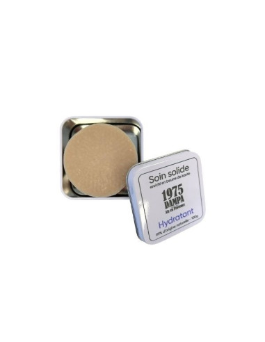 Solid moisturizing care soap with monoï and metal box