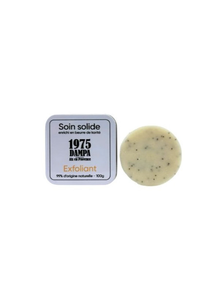 Exfoliating care soap with grape seeds and metal box Exfoliating care soap with grape seeds and metal box