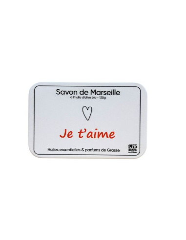 "Je t'aime" Marseille soap and metal box