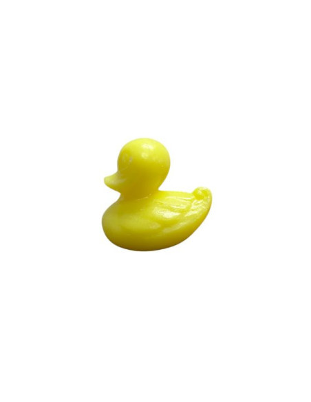 Set of 10 decorative duck-shaped soaps with cotton bag