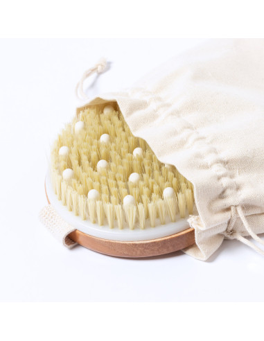 Exfoliating massage brush