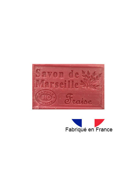 Savon de Marseille parfumé fraise