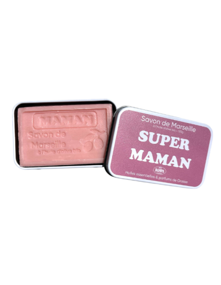 "Maman" Marseille soap and "Super Maman" metal box