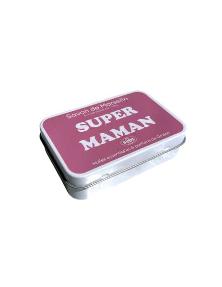 "Maman" Marseille soap and "Super Maman" metal box