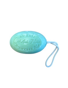 Oval Marseille soap with rope - Aloe vera scent - 180g