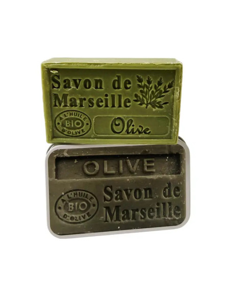 Savon de Marseille "Papa" et boite métal "Super Papa"