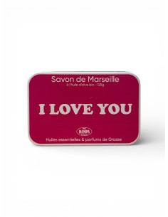"Je t'aime" Marseille soap and metal box