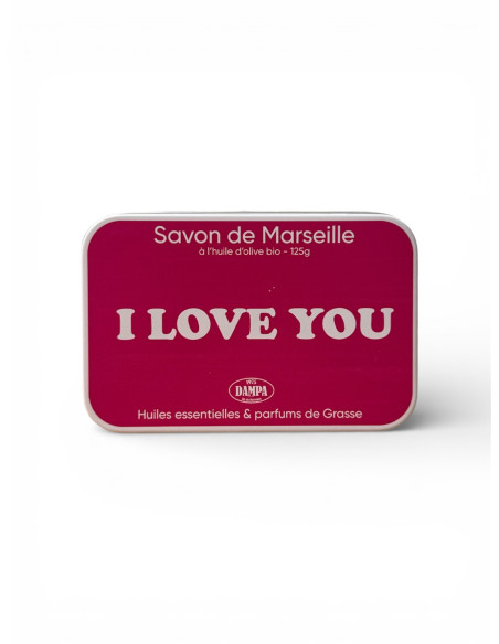 "Je t'aime" Marseille soap and metal box