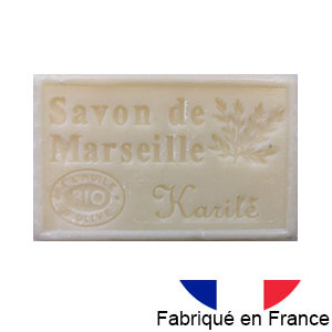 Marseille soap 125 gr. with vegetable oils and organic olive oil.  (karite)